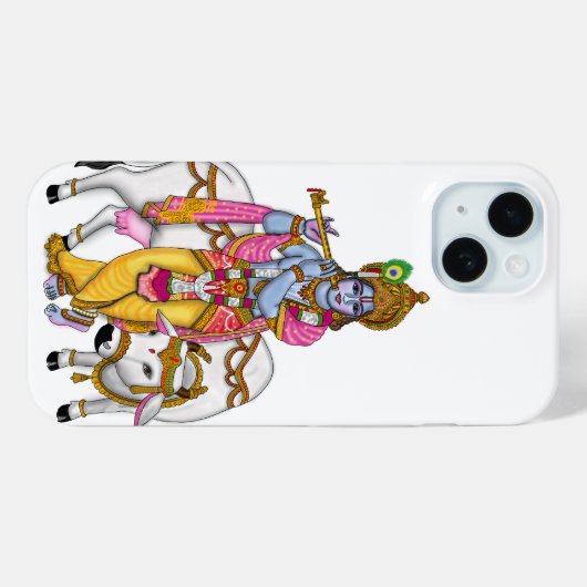 Lord Krishna Phone Case (Achterkant (horizontaal))