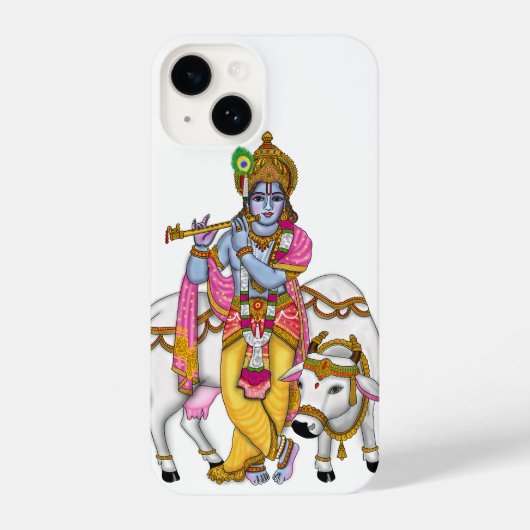 Lord Krishna Phone Case iPhone Hoesje (Achterkant)