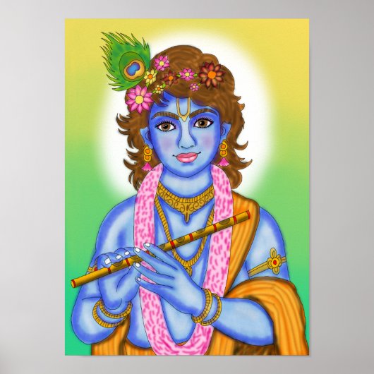 Lord Krishna Poster (Voorkant)