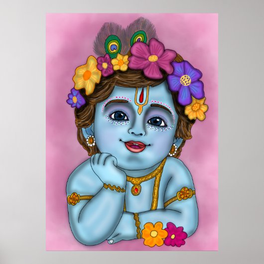 Lord Krishna Poster (Voorkant)