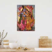 Lord Krishna & Radha Poster (Keuken)