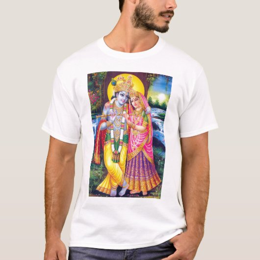 Lord Krishna & Radha T-shirt (Voorkant)