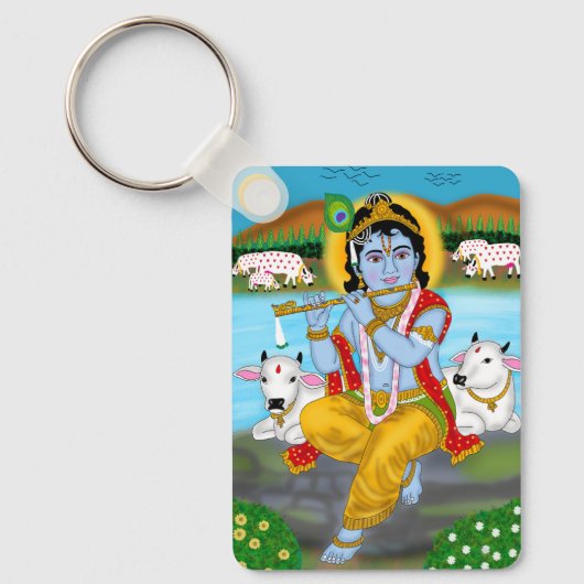 Lord Krishna-sleutelhanger  Sleutelhanger (Voorkant)
