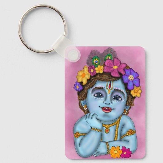 Lord Krishna-sleutelhanger Sleutelhanger (Voorkant)