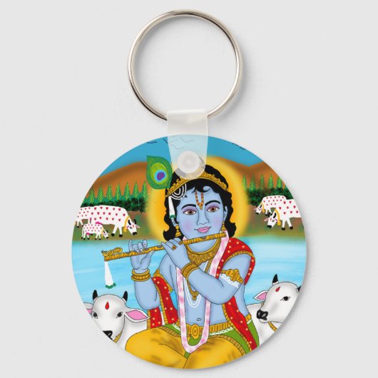 Lord Krishna-sleutelhanger  Sleutelhanger (Voorkant)