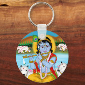 Lord Krishna-sleutelhanger  Sleutelhanger (Voorkant)