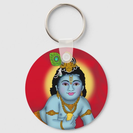 Lord Krishna-sleutelhanger Sleutelhanger (Voorkant)