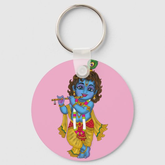 Lord Krishna-sleutelhanger Sleutelhanger (Voorkant)