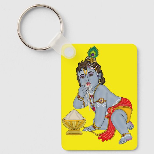 Lord Krishna-sleutelhanger Sleutelhanger (Voorkant)