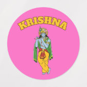 Lord Krishna Small Stickers (Design 2)