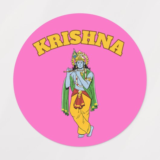Lord Krishna Small Stickers (Design 2)