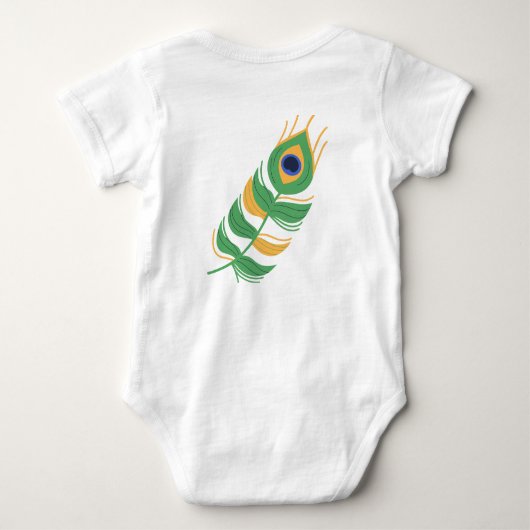 Lord Krishna speelt het Flute-ontwerp Romper (Achterkant)