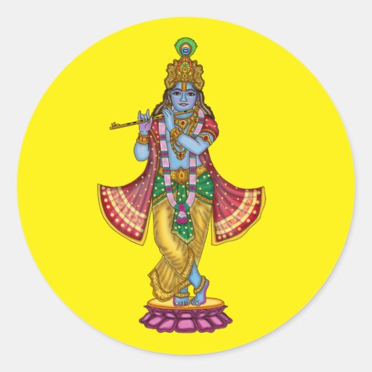 Lord Krishna Sticker (Voorkant)