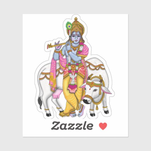 Lord Krishna Sticker (Vel)
