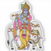 Lord Krishna Sticker (Voorkant)