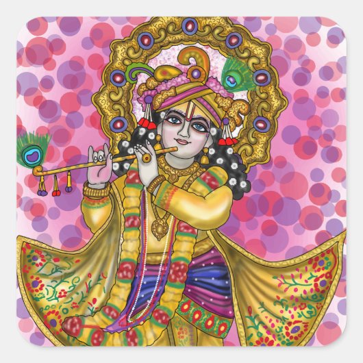 Lord Krishna Stickers (Voorkant)