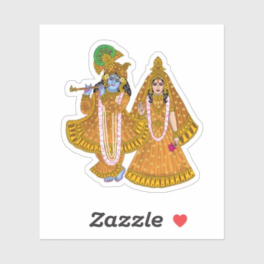 Lord Krishna Stickers (Vel)