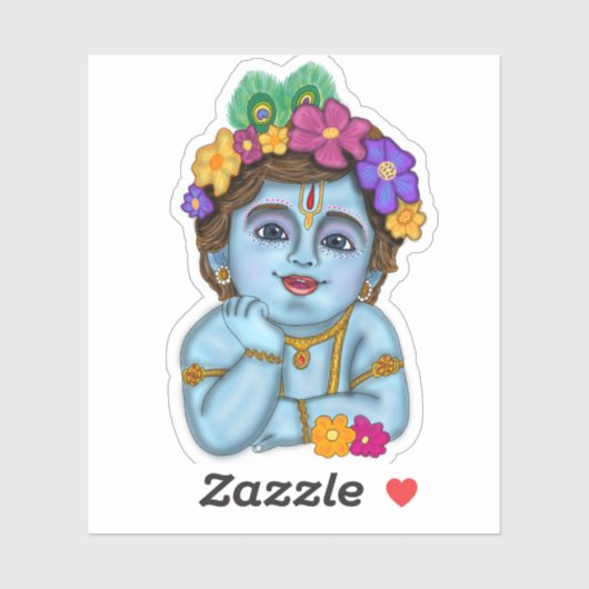 Lord Krishna Stickers (Vel)