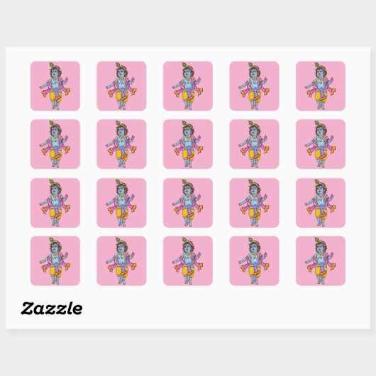 Lord Krishna Stickers (Vel)