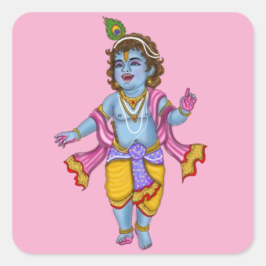 Lord Krishna Stickers (Voorkant)