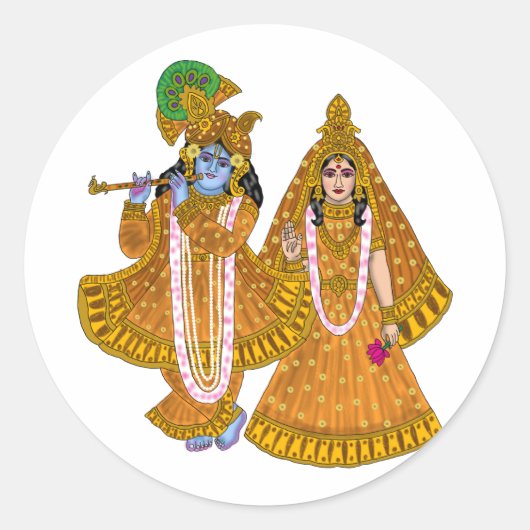 Lord Krishna Stickers (Voorkant)