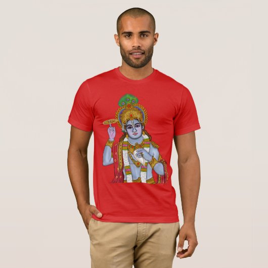Lord Krishna T-shirt (Voorkant volledig)