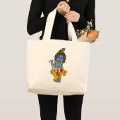Lord Krishna-tas Grote Tote Bag (Voorkant (product))