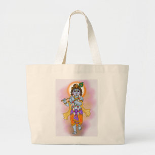 Lord Krishna-tas Grote Tote Bag