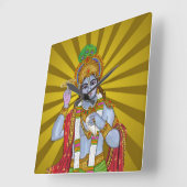 Lord Krishna wandklok (Hoek)