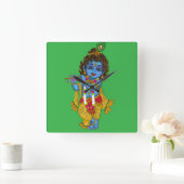 Lord Krishna wandklok  (Huis)