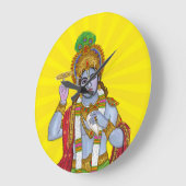 Lord Krishna wandklok (Hoek)