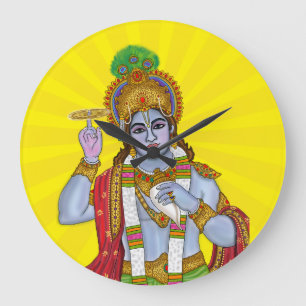 Lord Krishna wandklok