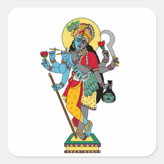 Lord Krishnakali Stickers (Voorkant)