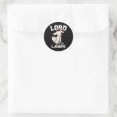 Lord Lanes Funny Christelijk Christ Gutter Bowling Ronde Sticker (Tas)