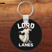 Lord Lanes Funny Christelijk Christ Gutter Bowling Sleutelhanger (Voorkant)