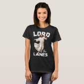 Lord Lanes Funny Christelijk Christ Gutter Bowling T-shirt (Voorkant volledig)