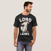 Lord Lanes Funny Christelijk Christ Gutter Bowling T-shirt (Voorkant volledig)
