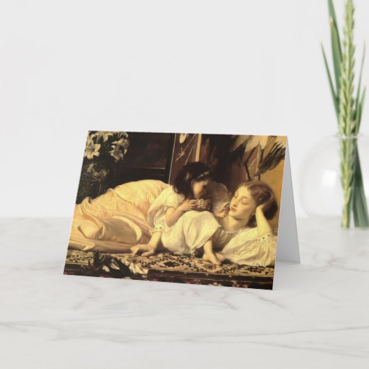 Lord Leighton's moeder en kind - Kaart (Voorkant)