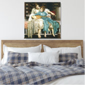 Lord Leighton's Music Lesson Canvas Afdruk (Insitu (Slaapkamer))