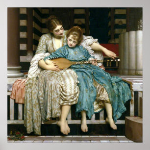 Lord Leighton's Music Lesson Poster