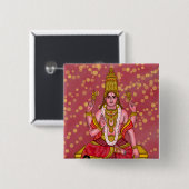 Lord Mangal Knop Vierkante Button 5,1 Cm (Voorkant /achterkant)