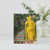 Lord Murugan en trap op Batu Caves 2 Briefkaart (Staand voorkant)
