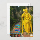 Lord Murugan en trap op Batu Caves 2 Briefkaart (Voorkant / Achterkant)