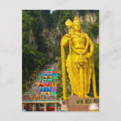 Lord Murugan en trap op Batu Caves 2 Briefkaart (Voorkant)