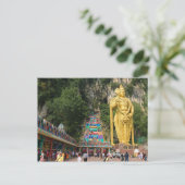 Lord Murugan en trap op Batu Caves 3 Briefkaart (Staand voorkant)