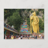 Lord Murugan en trap op Batu Caves 3 Briefkaart (Voorkant)