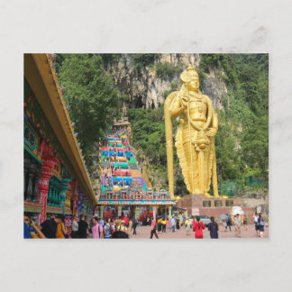 Lord Murugan en trap op Batu Caves 5 Briefkaart