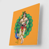 Lord Murugan wandklok (Hoek)