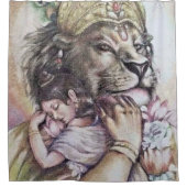 Lord Narasimha - Douchegordijn (Voorkant)