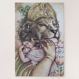 Lord Narasimha - Puzzle Legpuzzel